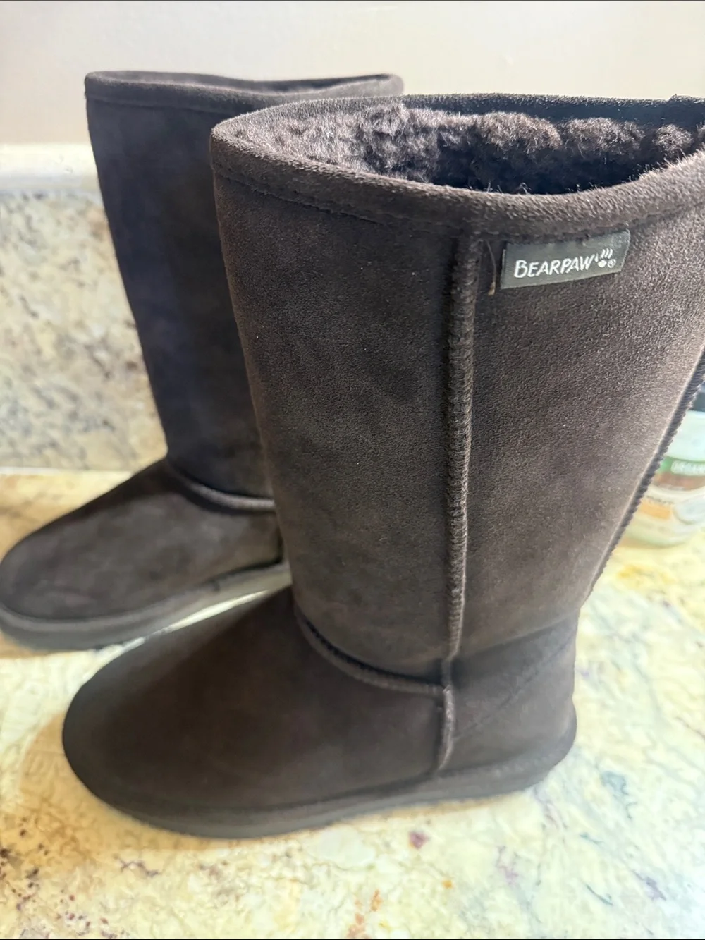 NWT Bearpaw Emma Tall Brown Suede Boots